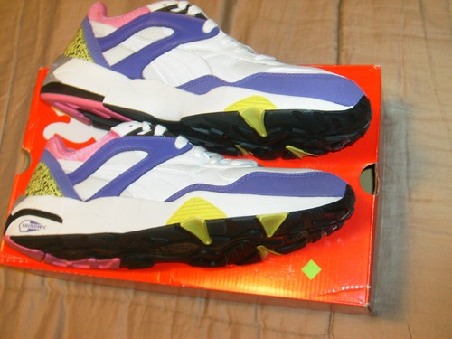 Puma Trinomic R698 pelle sintetica taglia 12 uomo nuovo con etichette check out i colori. - Foto 4 di 9
