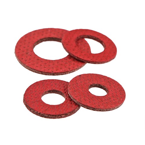 Red Steel Paper Washers Inner Diameter 0.5mm/0.8mm/1mm Size M2 M2.5 M3 M4 - M8 - Picture 5 of 12