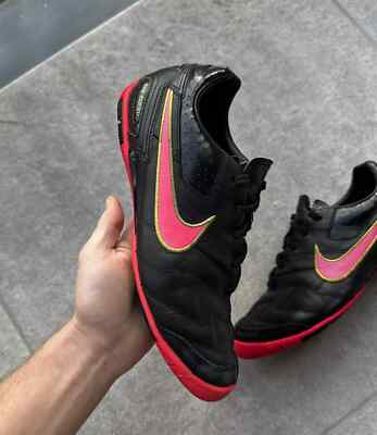 Nike 2010 Mens Rare Zoom T-5 FS Black Pink Cleats Indoor Pro Nike 2010 Mens Rare Zoom T-5 FS Black Pink Cleats Indoor Pro