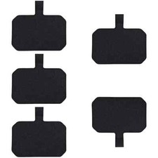 5Pcs Universal Phone Tether Tab Phone Lanyard Replacement Patches Black