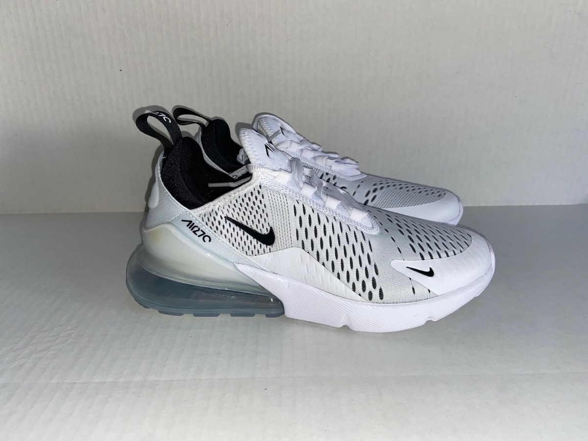 Nike Air Max 270 Running Casual Shoes White Black Size 6.5 Nike Air Max 270 Running Casual Shoes White Black Size 6.5