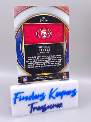 2021 GEORGE KITTLE PANINI SELECT FOOTBALL NUMBERS #SN-14 JERSEY