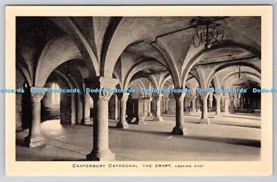 R749566 Kathedrale von Canterbury Die Krypta mit Blick nach Osten Raphael Tuck and Sons Ltd Se