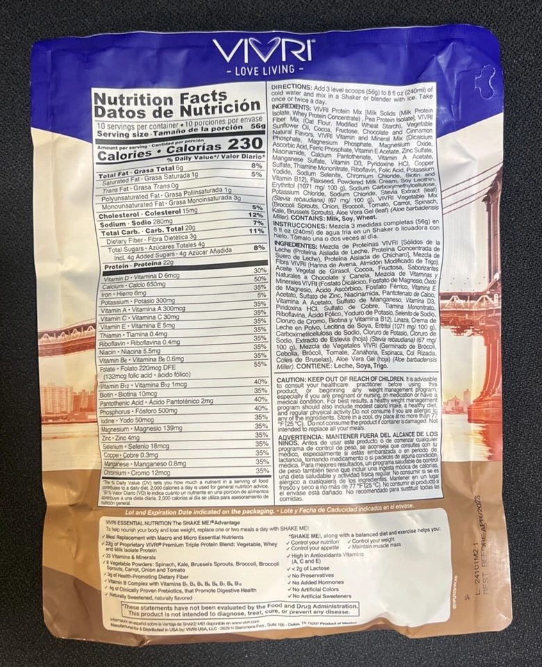 Nuevo VIVRI Shake Me! Royal Chocolate 19,8 oz Foto 2 de 2
