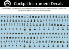 decalcomanie quadrante strumento cabina di pilotaggio jet primi alleati scala aerea - scala 1/48 AS48 AJET