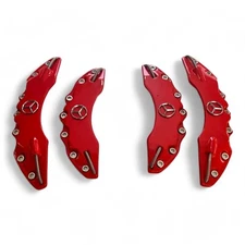 MERCEDES BENZ RED METAL CALİPER COVERS DİSC BRAKE CALİPER COVER 4 PCS