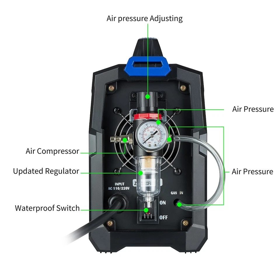 220伏/110伏切割-55升等离子切割机55安培非触摸先导弧空气切割机 — 第 2/4 张图片