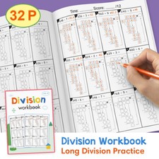 Multiplication and Division Math Improvement Exercises Practices Book Children