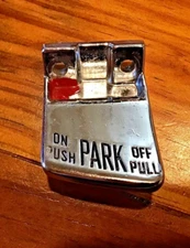 Vintage Chrome Park Brake Release Lever Knob 3440743 Left Hand