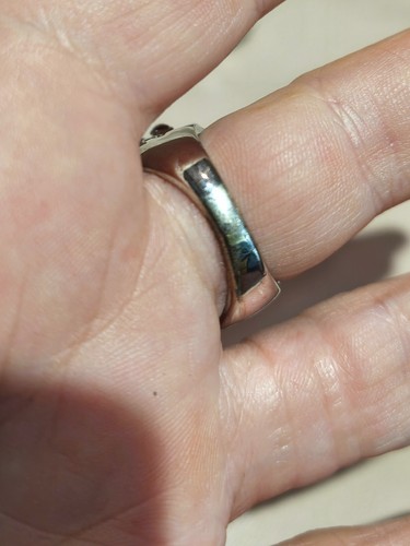 grande anello da cocktail a base argentata con cristalli policromi cocktail ring - Picture 6 of 6