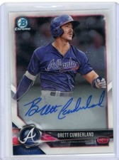 2018 Bowman Chrome Prospect Autographs #CPA-BC Brett Cumberland AUTO