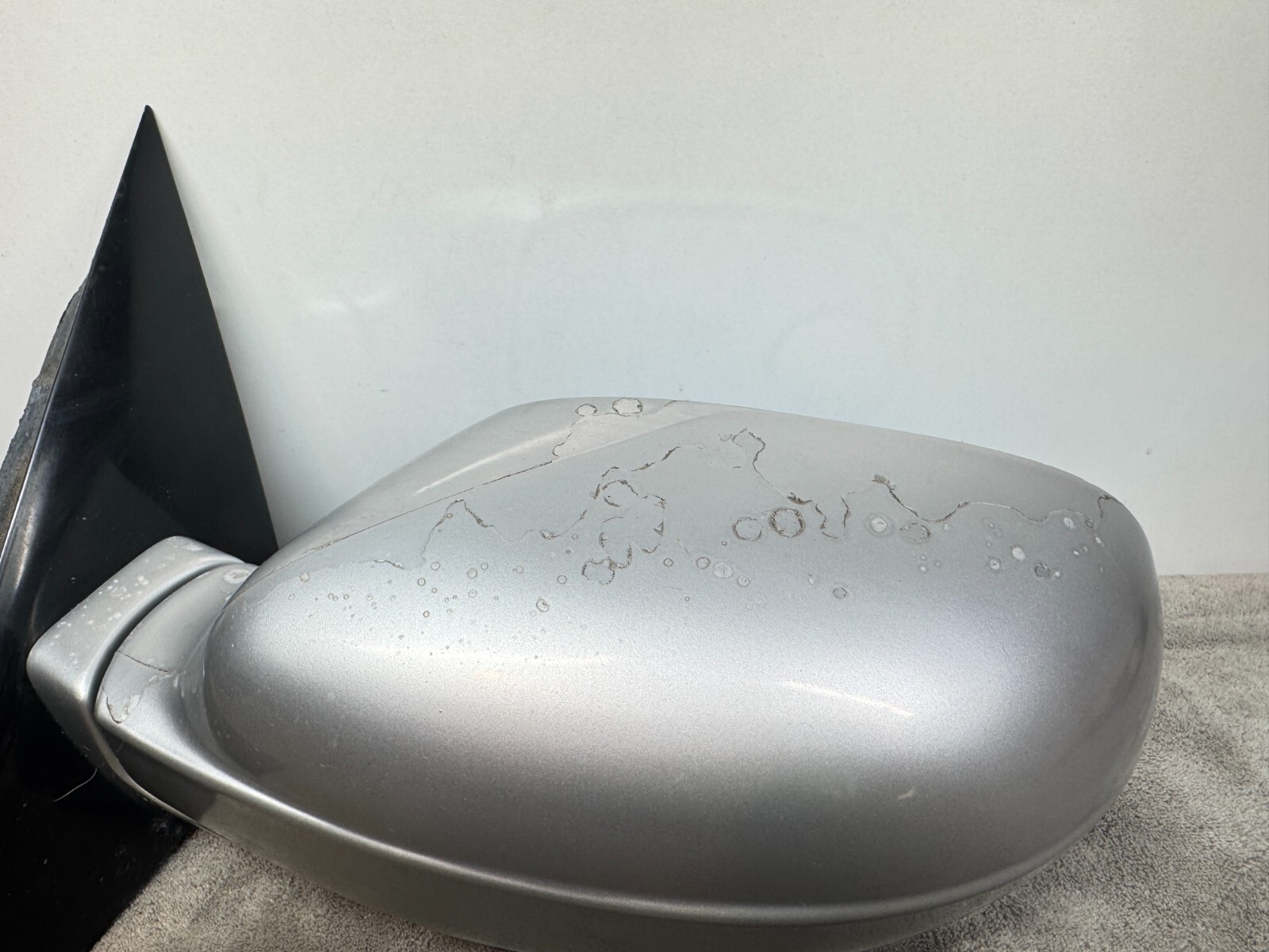 03-08 Maserati Quattroporte M139 Left Driver Side Power Mirror Silver Fading OEM