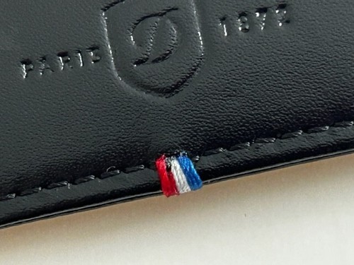 NEW Authentic ST Dupont Black Leather Credit Card Holder 6 slots w/ Box etc SAVE - Picture 7 of 9