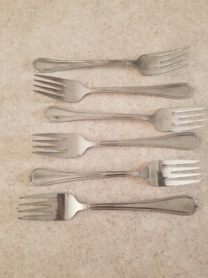 Pfaltzgraff Everyday 18/0 Stainless Steel Danford Teaspoons, Set Of 6