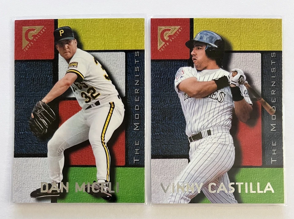 1996 Topps Gallery Béisbol Los Modernistas Insertar Lote Tom Goodwin Dan Miceli MLB Foto 3 de 4