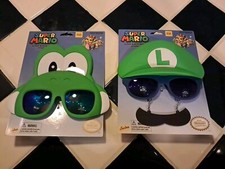 Super Mario Bros Sunglasses Set Of 2 Yoshi And Luigi Nintendo NEW