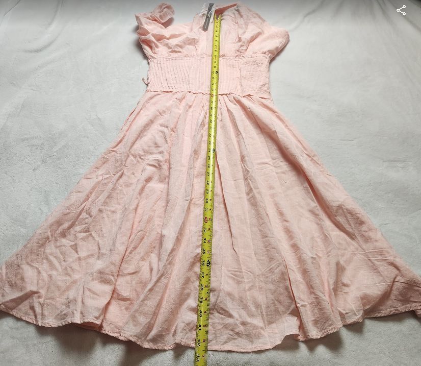 New women's S Anthropologie x Pilcro corset midi shirt dress in Pink | eBay