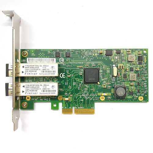 Intel I350-F2 Gigabit Dual Port Ethernet Server Adapter I350F2BLK FTRJ8519F1KNL - Picture 3 of 5