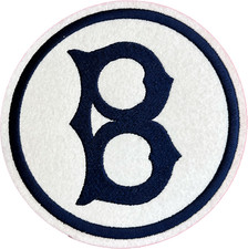 Parche con el logotipo del equipo Iron-on bordado retro de los Brooklyn Dodgers 1932-1936
