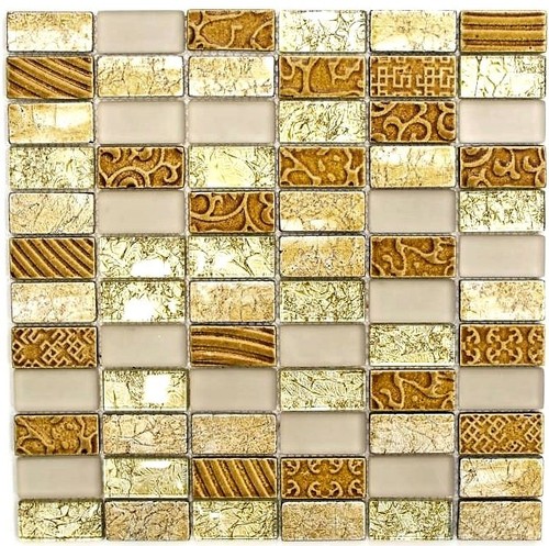 Mosaïque Pâte de Verre Espagnole Typiquement Orange