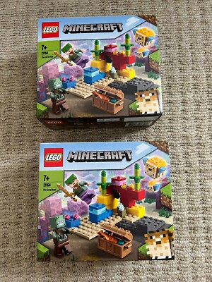 x Brand New Lego Minecraft Bundle The Coral Reef 21164 UK