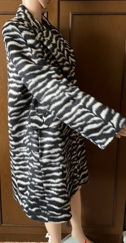 Cappotto Marina Rinaldi Donna, nero bianco, taglia 23 IT 50 DE 44 US 14 GB 18 - Foto 6 di 15