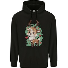 Christmas Cute Reindeer Xmas Childrens Kids Hoodie