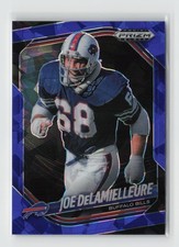 2025 Panini Prizm Black #13 Joe DeLamielleure Prizms Blue Ice #/125