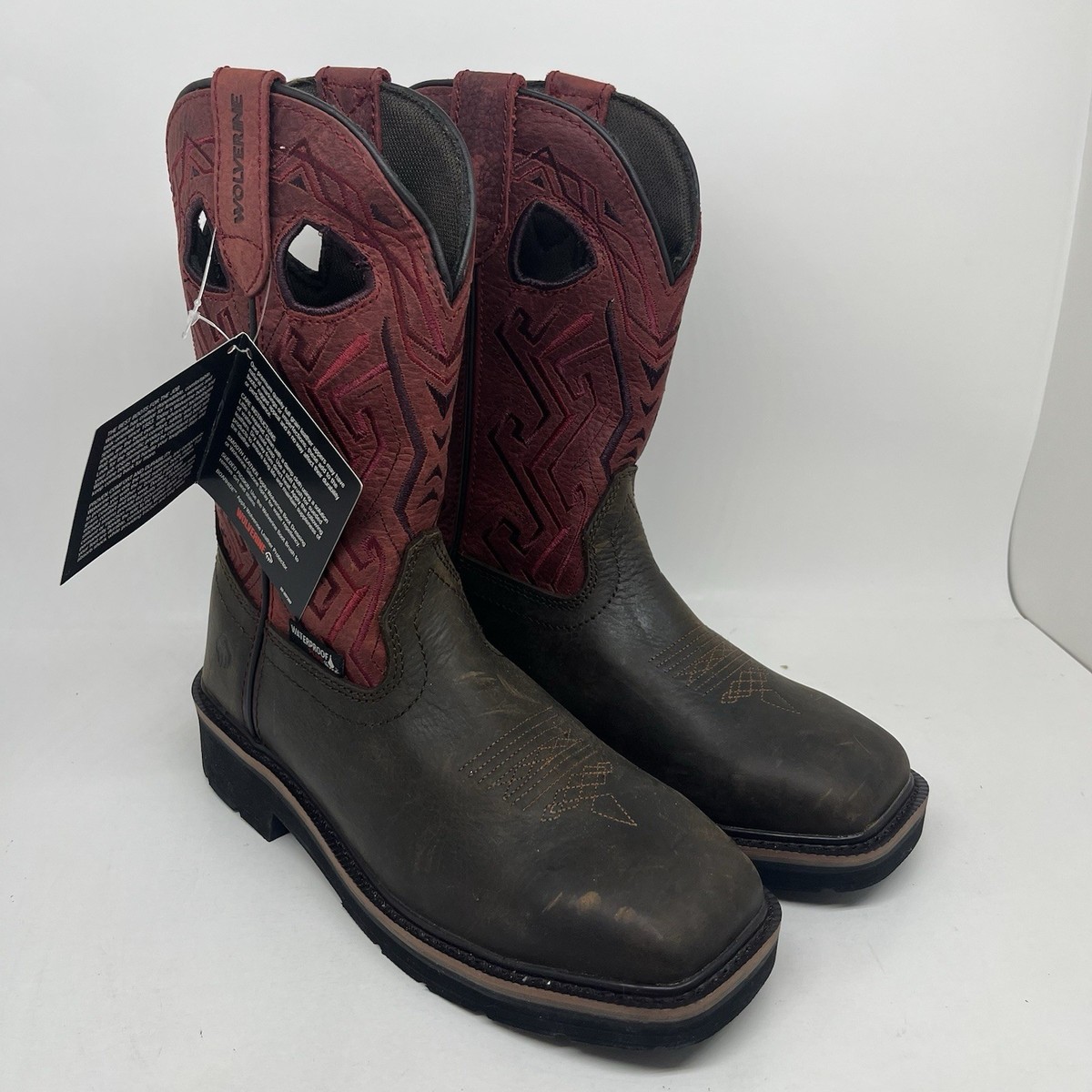 Wolverine Rancher Leather Cowboy Work Boot w Steel Toe Square Toe NIB New Men main image 3