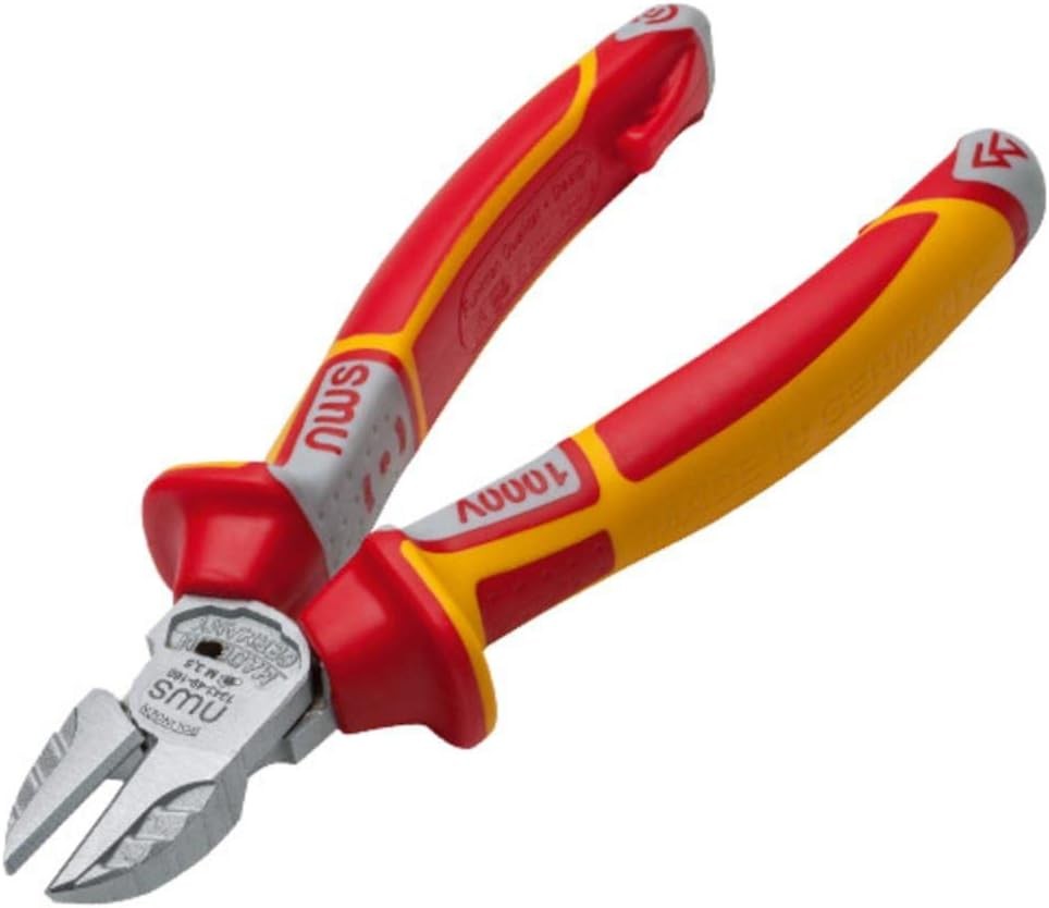 Nws 1343-49-VDE-160-SB Number 1343-49 VDE Side Cutter, Red/Yellow, 160 mm