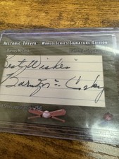 2022 Historic Autographs World Series Signature Edition Barney McCosky CUT AUTO 