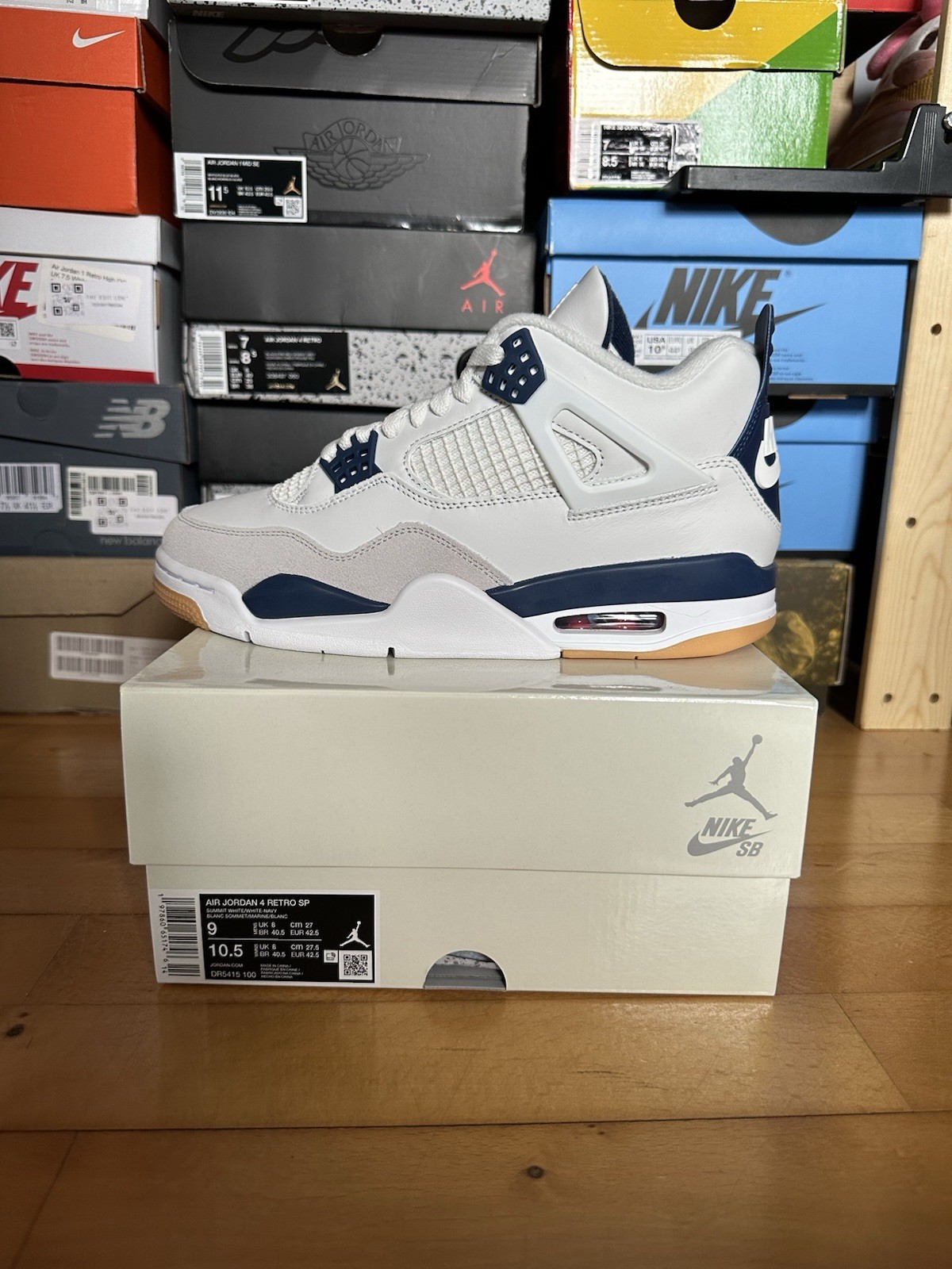 Jordan 4 SB azul marino UK8 — DR5415-100