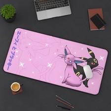 Umbreon Espeon Pokemon Japanese Desk Mat Mouse Pad, Long Desk Mats