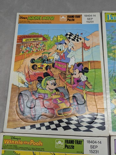 Lote de 7 rompecabezas bandeja marco Walt Disney - Imagen 11 de 13