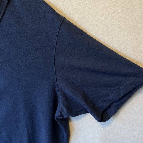 Polo Uniqlo AIRism XL tinta unita blu navy maniche corte uomo dry cool to touch - Foto 4 di 6