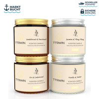 Duftkerze Im Glas Sojawachs 4 Dosen Jasmin Ylang Ylang Sandelholz Patchouli