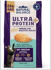 Natural Balance Ultra Protein Plus Dry Cat Food, Immune 2.5 Pounds Chicken