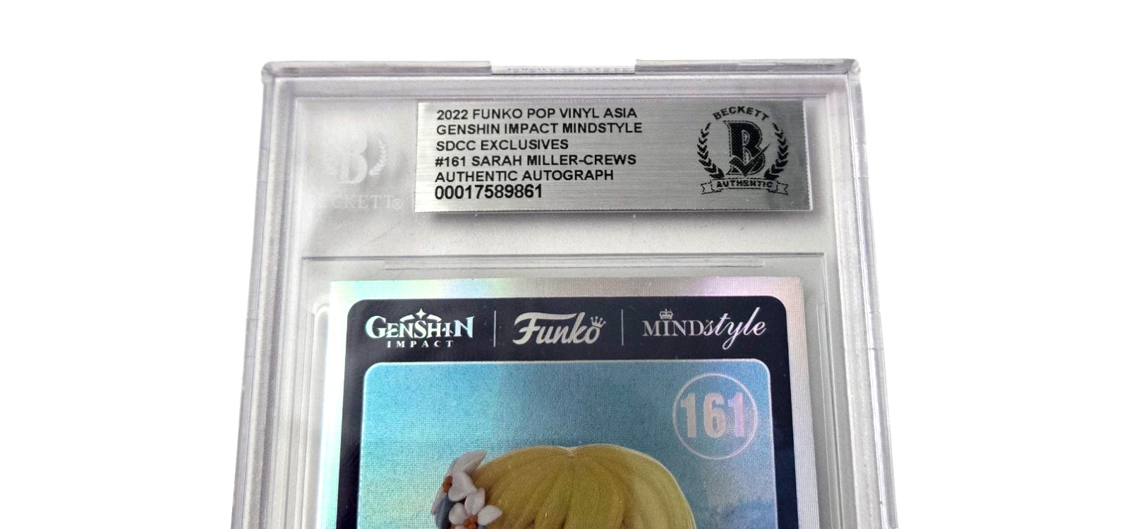 Genshin Impact Autograph Card Funko Lumine Sarah Miller Crews Signed Beckett 861