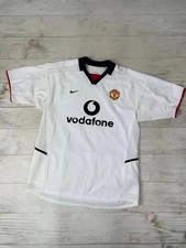 Vintage Nike Manchester United 2002 2003 Away Shirt Jersey Men Size M White