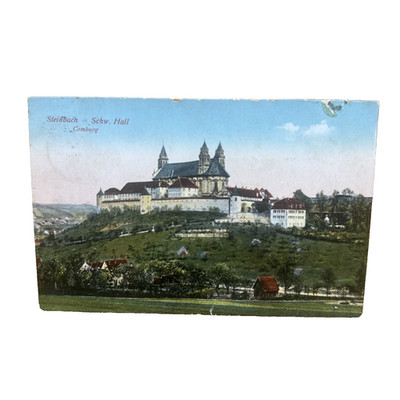 Postkarte Ansichtskarte Steinbach Schwäbisch Hall Comburg Gelaufen 1931