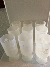 VTG Neiman Marcus Footed Frosted Snowflake   ...