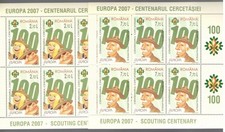 2007 EUROPE CEPT Romania Minifoglio Scouts MNH**