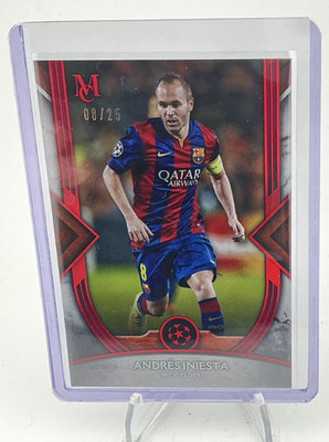 2022-23 Topps Museum Collection UCL Andres Iniesta #8 Ruby /25
