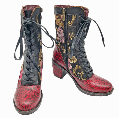 Spring Step L'Artiste Boots Casandra Sz US 5.5-6 EU 36 Whimsigoth Steampunk Boho