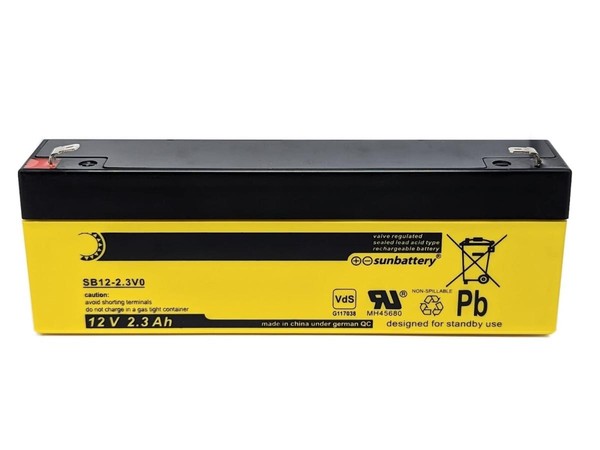 Sun Battery SB12-2.3V0 12V 2,3Ah Blei Akku Agm Mit Vds-image