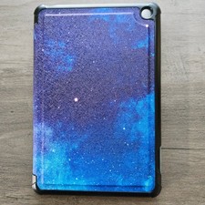 Moko Galaxy Starry Sky Case for Amazon Fire 7 2022 Tablet Cover Folio