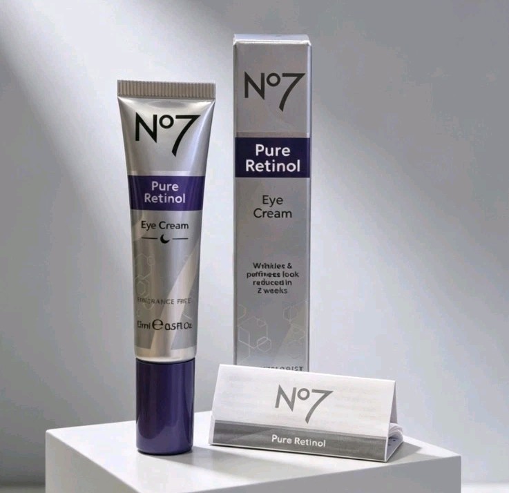 No7 Pure Retinol Eye Cream 15ml New Boxed
