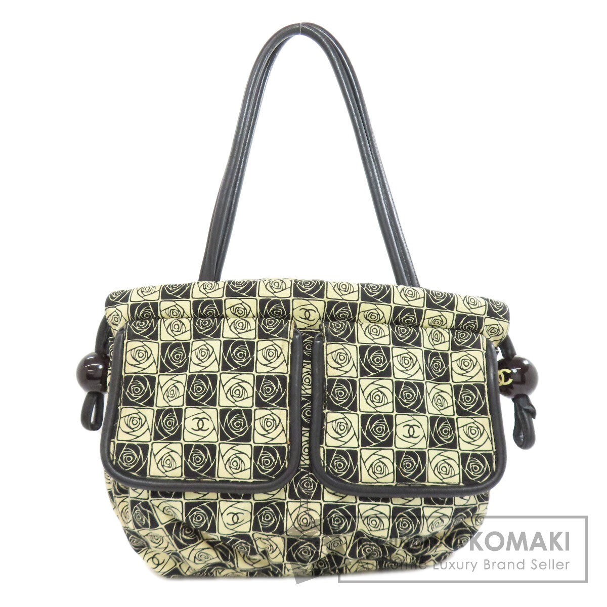 CHANEL Camellia Canvas Tote Bag for Women Pre-Owned