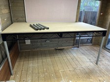 Heavy-Duty Raised Platform / Stage Deck – Steel Frame with Plywood Top 8’ x 4’