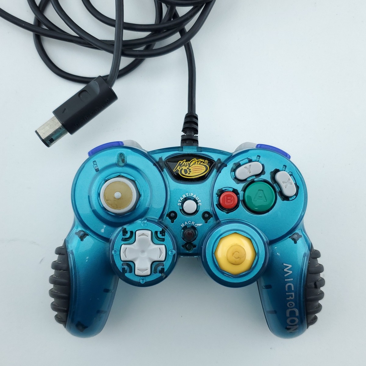 Mad Catz 5626 Wired Controller Teal Blue For Nintendo GameCube